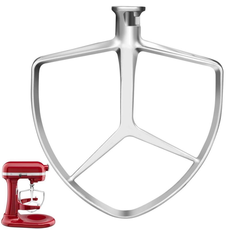 Batidor plano MEILEYII para batidora KitchenAid de 7 QT