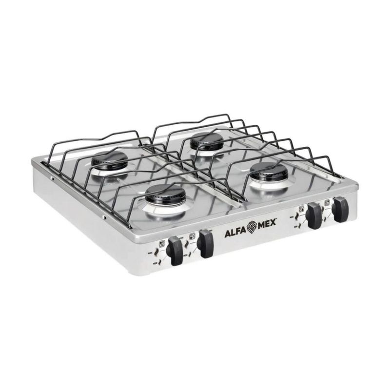 Parrilla de Gas Alfamex 4 Quemadores Blanco 312