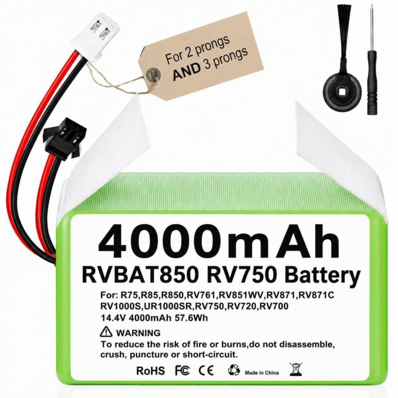 Batería inalámbrica WirelessFinest RVBAT850 de 4000 mAh para aspiradoras Shark