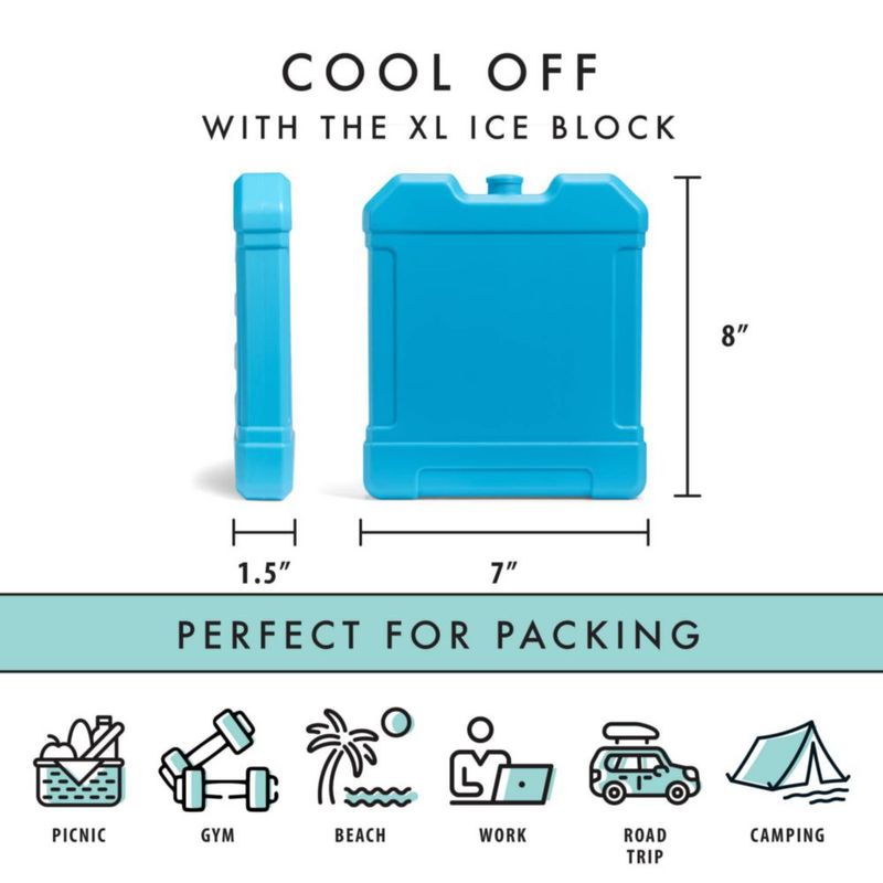 Cool Coolers by Fit + Fresh, bloque de hielo para congelador XL, paque