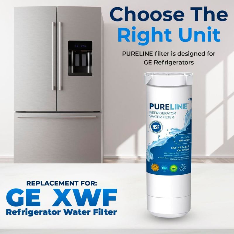 Filtro de agua para refrigerador PURELINE PL-4100 paquete de 3