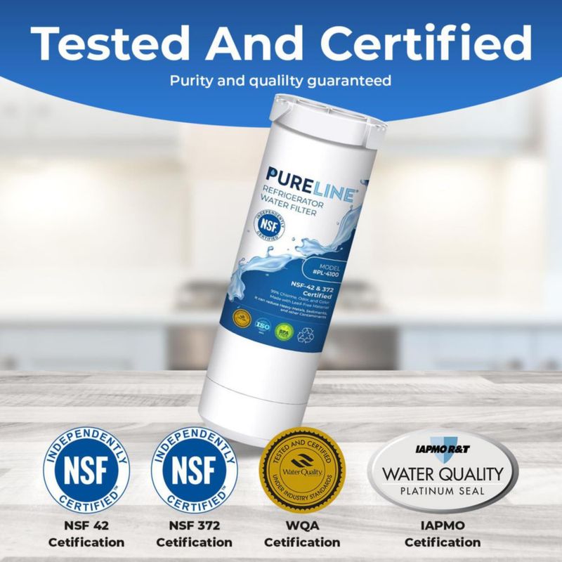 Filtro de agua para refrigerador PURELINE PL-4100 paquete de 3
