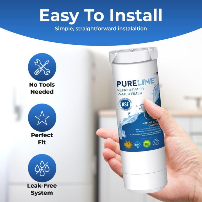 Filtro de agua para refrigerador PURELINE PL-4100 paquete de 3