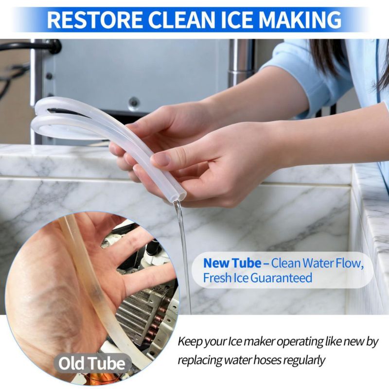 Tubo de drenaje para máquina de hielo Dinlon para GE Opal Nugget 2.0