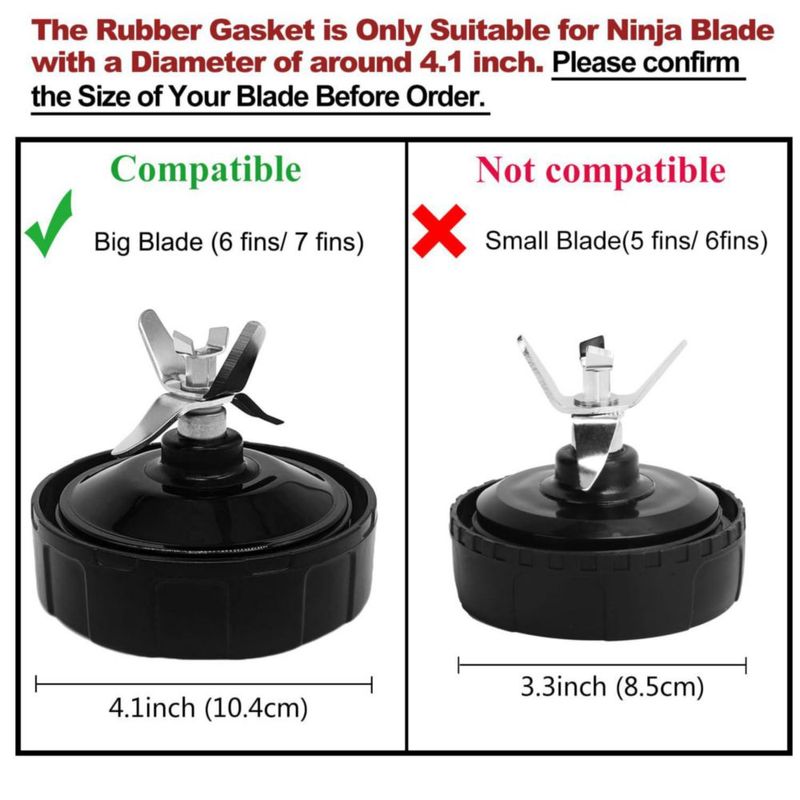 Anillo O de repuesto para licuadora Nutri Ninja de 10 cm