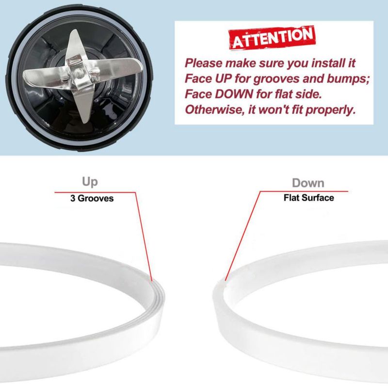 Anillo O de repuesto para licuadora Nutri Ninja de 10 cm