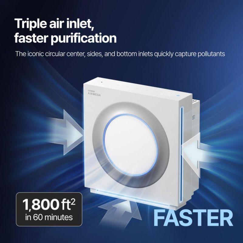 Purificador de aire Coway Airmega Mighty2 HEPA para espacios grandes