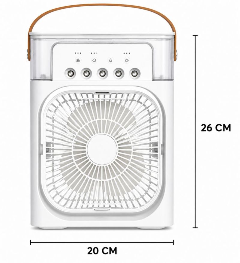 Set de 2 mini ventiladores de aire acondicionado portátiles
