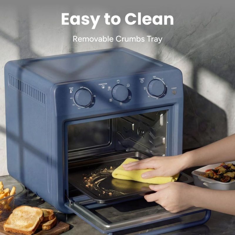 Horno freidora de aire SMIRLY 27 qt 1800 W 6 en 1 azul
