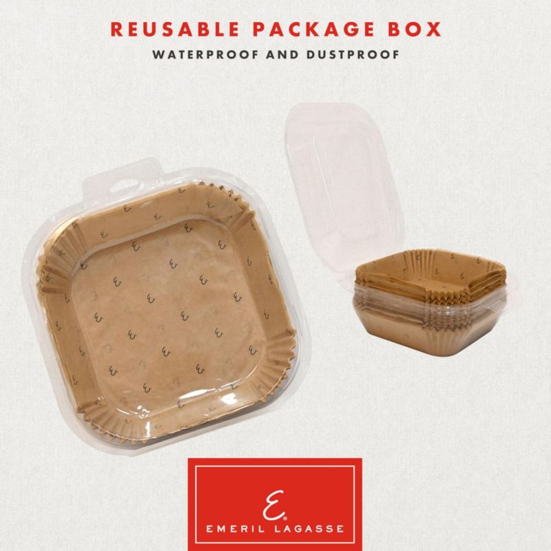 Forros para freidora de aire Emeril 20 x 20 x 45 cm 200 unidades