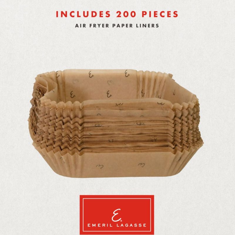Forros para freidora de aire Emeril 20 x 20 x 45 cm 200 unidades