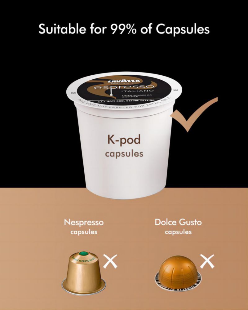 Cafetera SIFENE de un solo servicio 3 en 1 para cápsulas y molidos