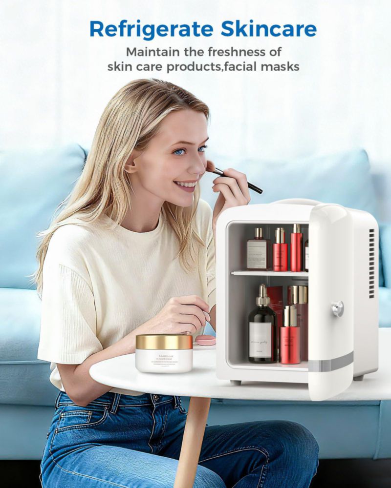 Mini Refrigerador Electactic 4L Enfriador y Calentador 110V 12V Blanco