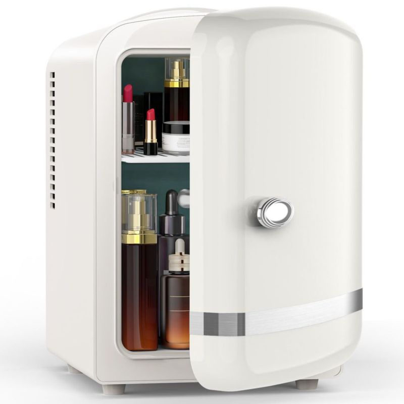Mini Refrigerador Electactic 4L Enfriador y Calentador 110V 12V Blanco