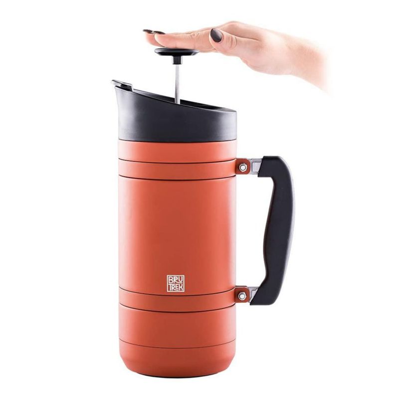 Prensa de Café BruTrek BaseCamp 1.4L Pared Doble Roja