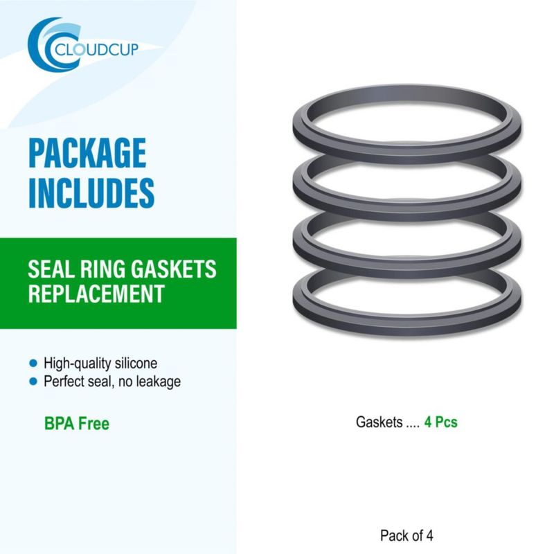 Anillo de Sellado Gasket CloudCUP para Nutribullet 600W 900W Paquete de 4