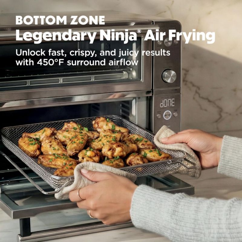 Horno de Encimera Ninja DCT871 30.2 Qt Freidora de Aire 12 en 1