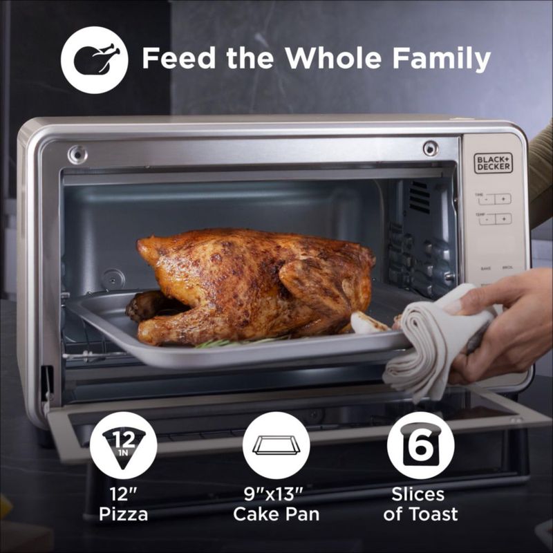 Horno de Encimera BLACK+DECKER Crisp n Bake PRO con Freidora de Aire