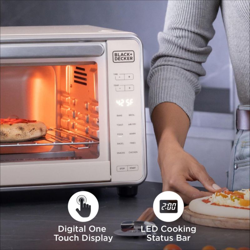 Horno de Encimera BLACK+DECKER Crisp n Bake PRO con Freidora de Aire