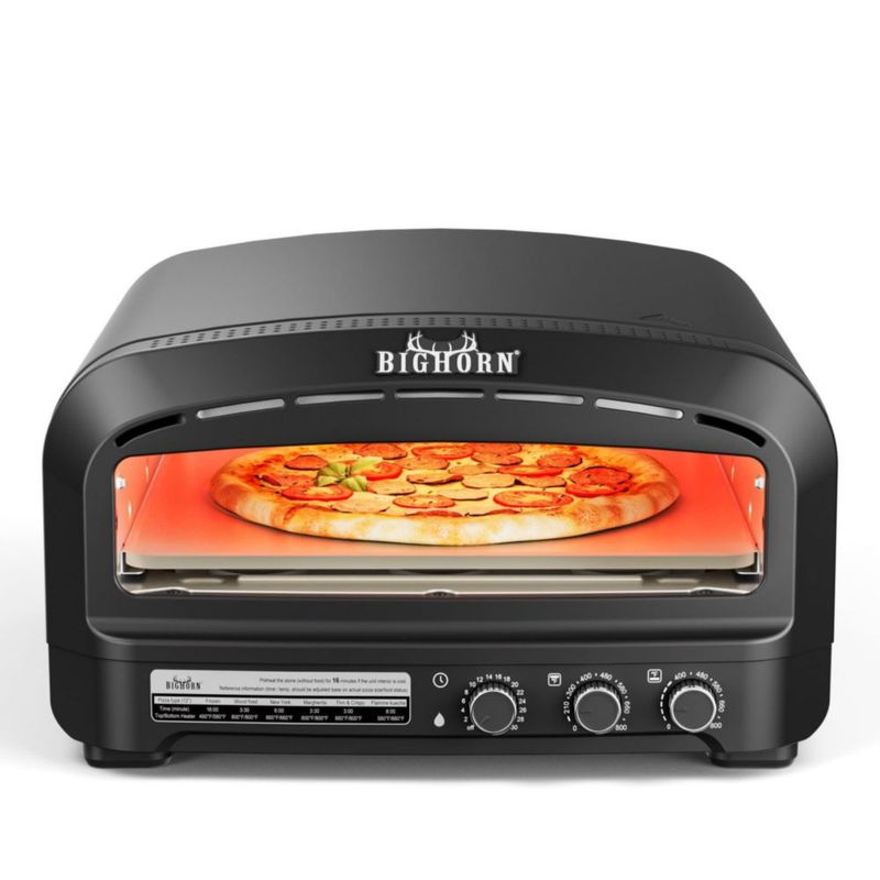 Horno para Pizza BIG HORN Eléctrico 14" 110V 6 Modos