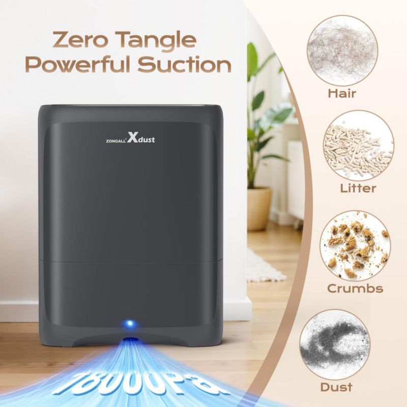 Recogedor Aspirador ZONGALL 6L 18000Pa Sin Contacto