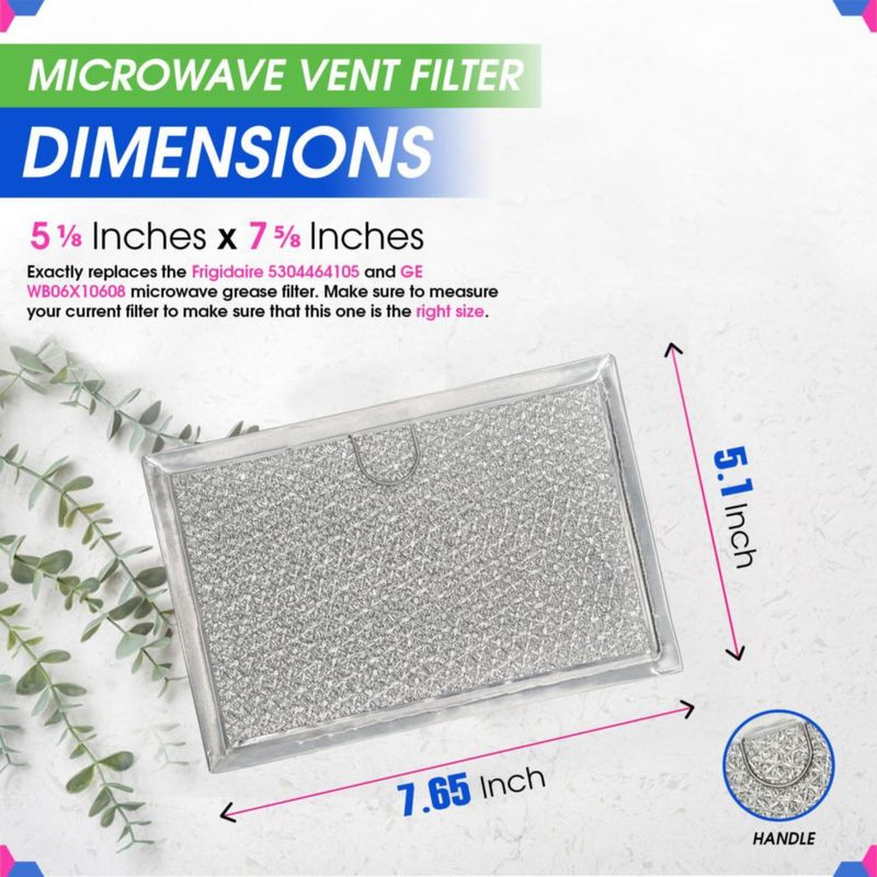 Filtro para Microondas Bagean 13x19 cm Malla de Aluminio Paquete de 2