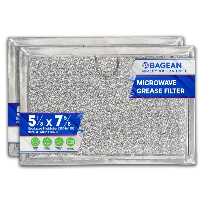 Filtro para Microondas Bagean 13x19 cm Malla de Aluminio Paquete de 2