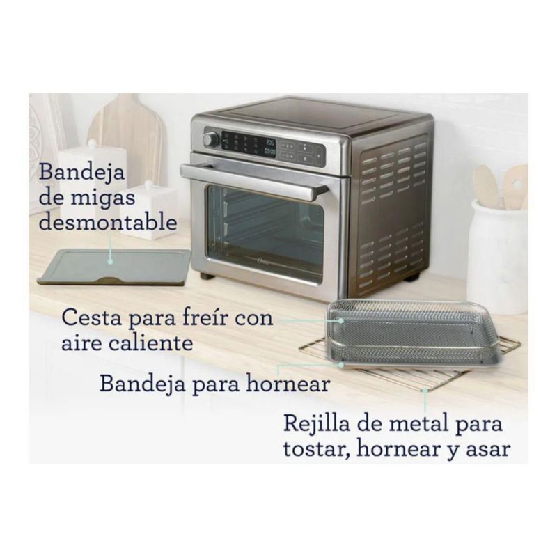 Horno Eléctrico Digital Con Freidora 22L Oster TSSTTVDAF1NS-013
