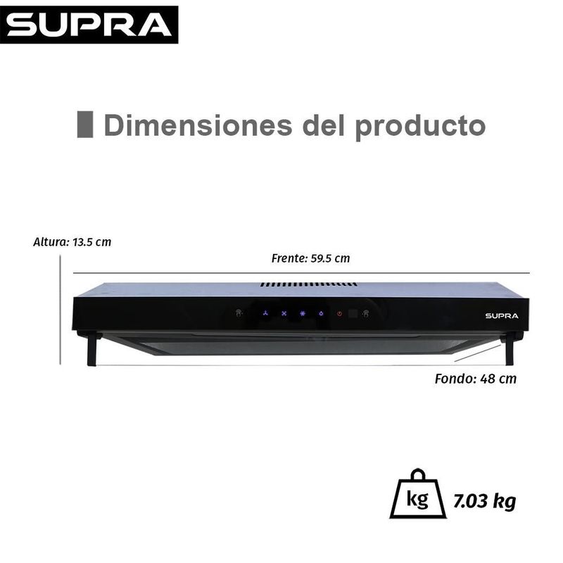 Combo Supra Parrilla y Campana VITA 4