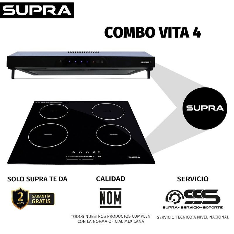 Combo Supra Parrilla y Campana VITA 4