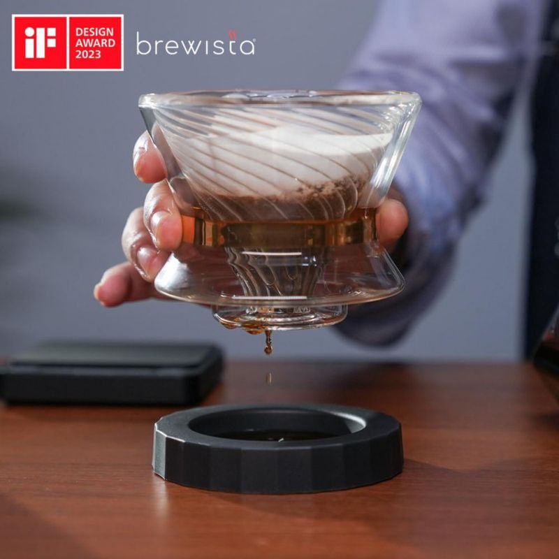 Cafetera de Goteo Brewista Tornado Duo de Vidrio Aislado para 2-4 Tazas