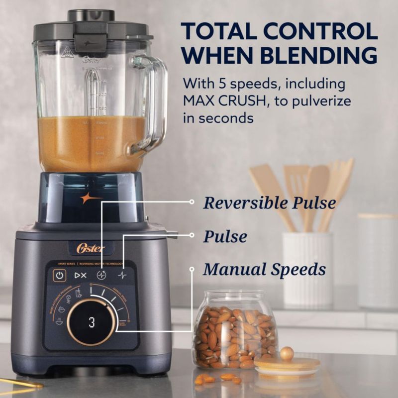 Licuadora de Alimentos Oster Titan Jarra de Vidrio 2.5L 2200W 5 Velocidades