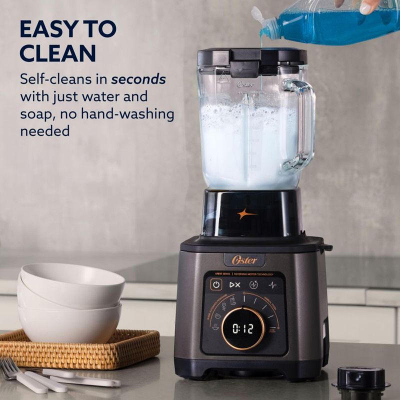 Licuadora de Alimentos Oster Titan Jarra de Vidrio 2.5L 2200W 5 Velocidades