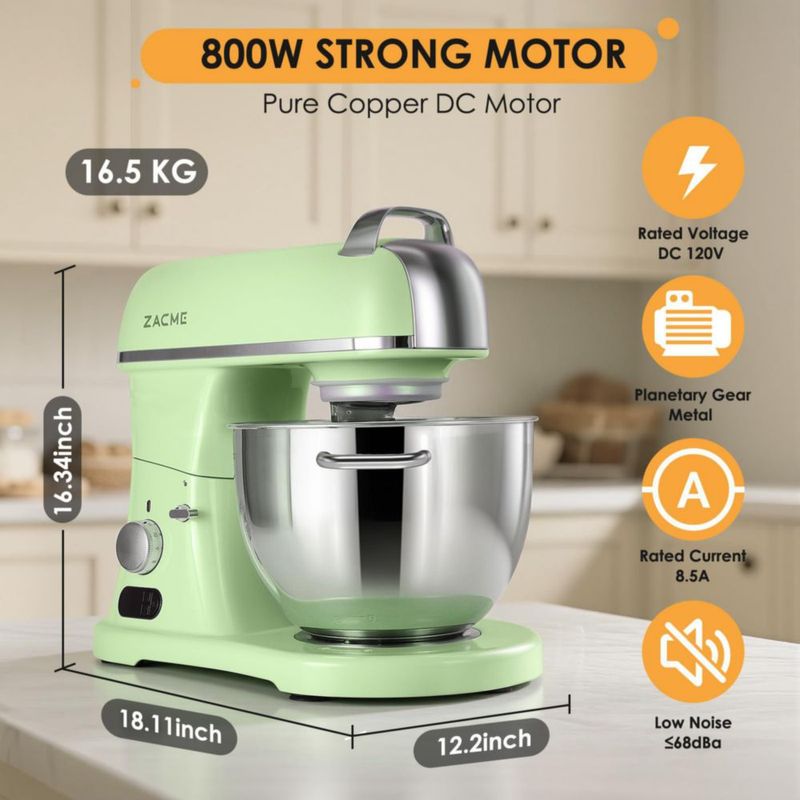 Batidora de Pie ZACME 8.4QT 8L Bowl 800W Comercial NSF