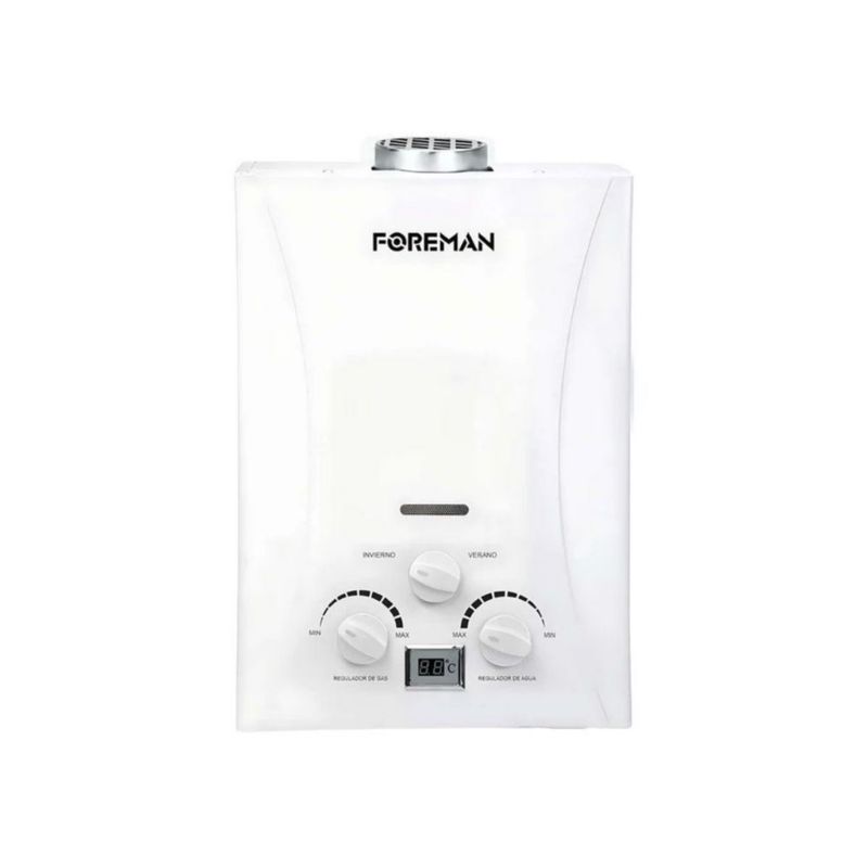 Boiler Calentador de Agua Foreman 6 Litros Gas LP FO21026L
