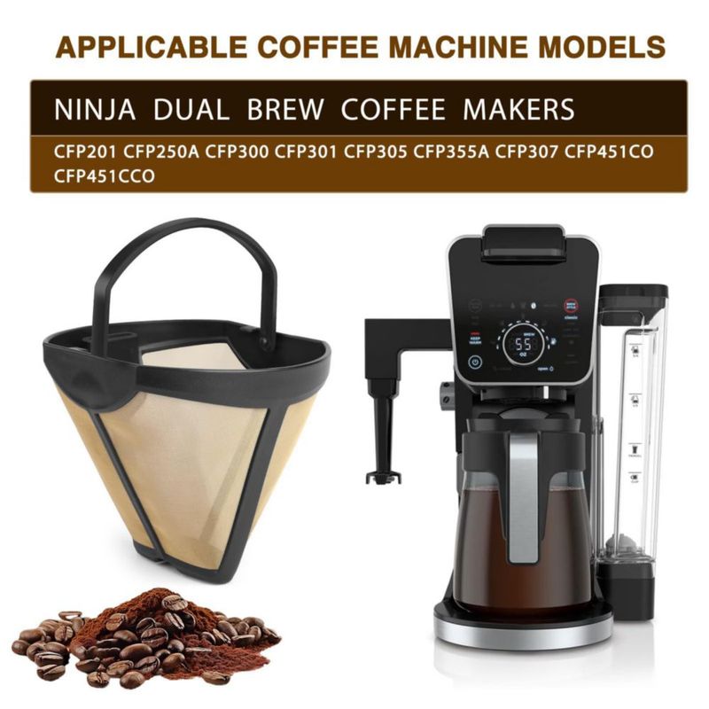 Filtro de café reutilizable TheFaith CFP307 para Ninja Brewer – 1 pieza