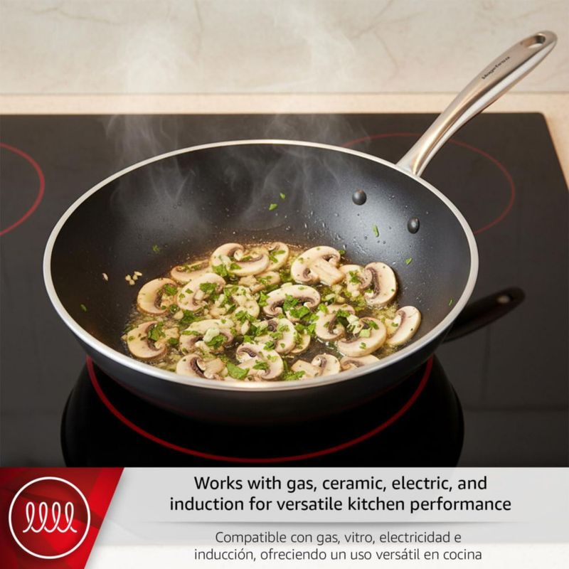 Wok Magefesa 28 cm antiadherente compatible con inducción