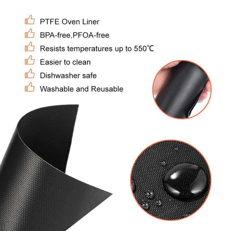 Forros reutilizables para freidora de aire Brikinte pack de 4 30 × 30 cm