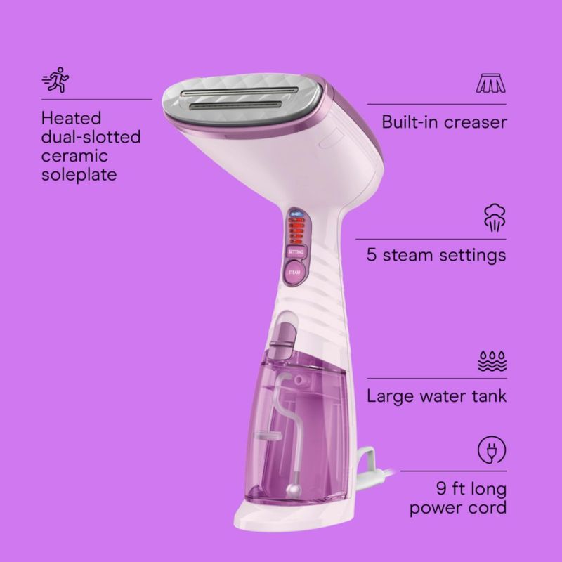 Vaporizador de ropa Conair 1875W Turbo ExtremeSteam púrpura