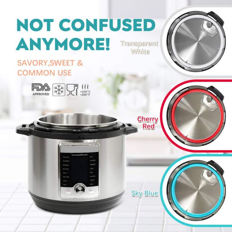 Juego de 3 juntas de sellado Newkiton para ollas Instant Pot de 5 y 6 cuartos