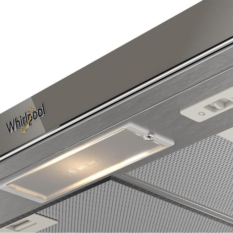 Campana empotrable 80cms con 3 velocidades de Acero Inoxidable con vidrio espejo