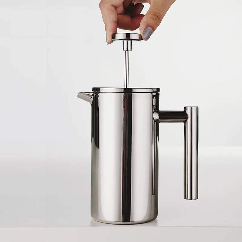 Prensa Francesa Highwin 350 ml Acero Inoxidable Plateado