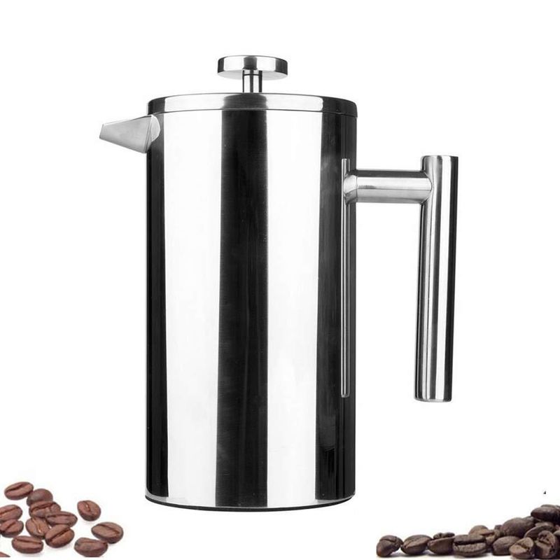 Prensa Francesa Highwin 350 ml Acero Inoxidable Plateado