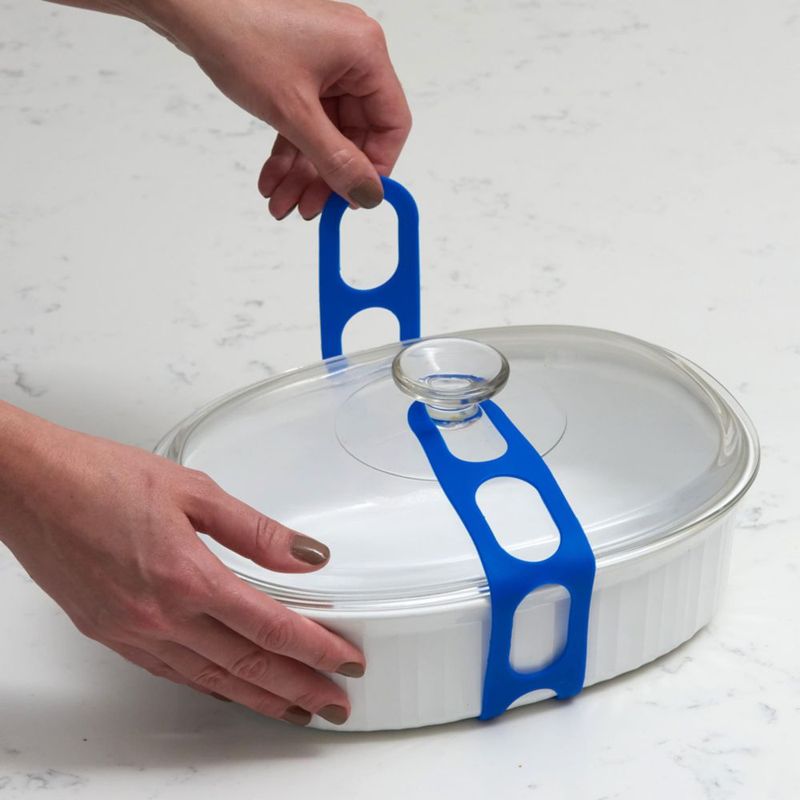 Correa de silicona universal XL para cierre de tapa Mella – Océano/Arcilla