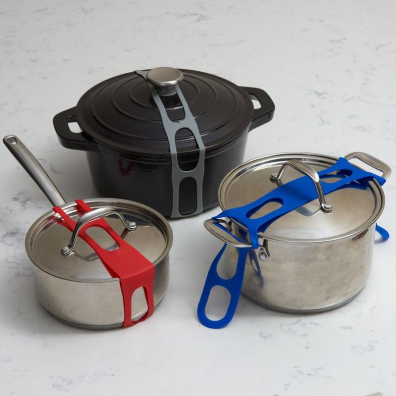 Correa de silicona universal XL para cierre de tapa Mella – Océano/Arcilla