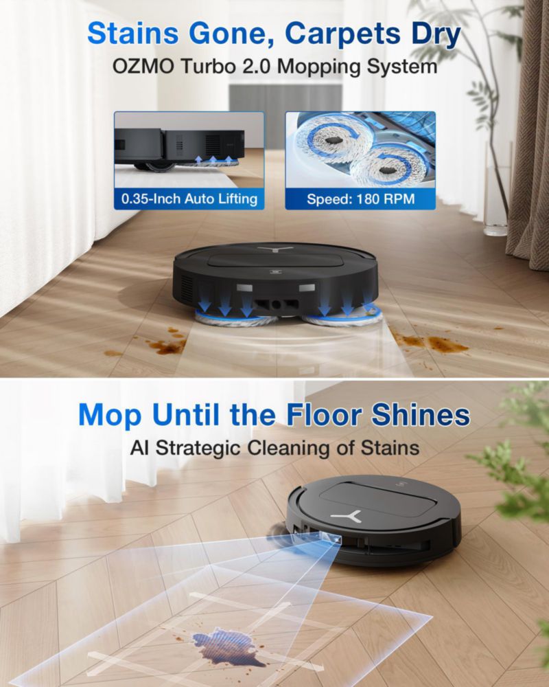 Aspiradora Robot ECOVACS T50 Omni 15000 Pa Autovaciado