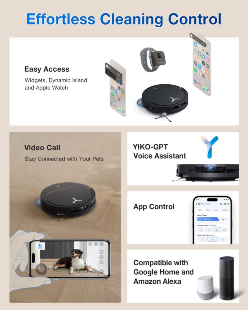 Aspiradora Robot ECOVACS T50 Omni 15000 Pa Autovaciado