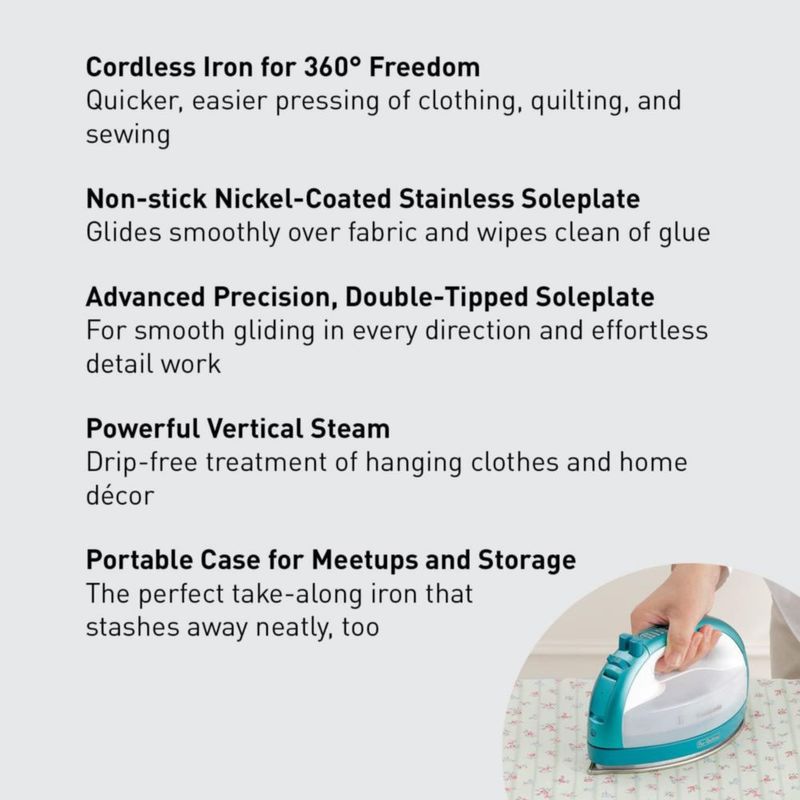 Plancha inalámbrica Panasonic NI-QL1000G 360° Freestyle Teal