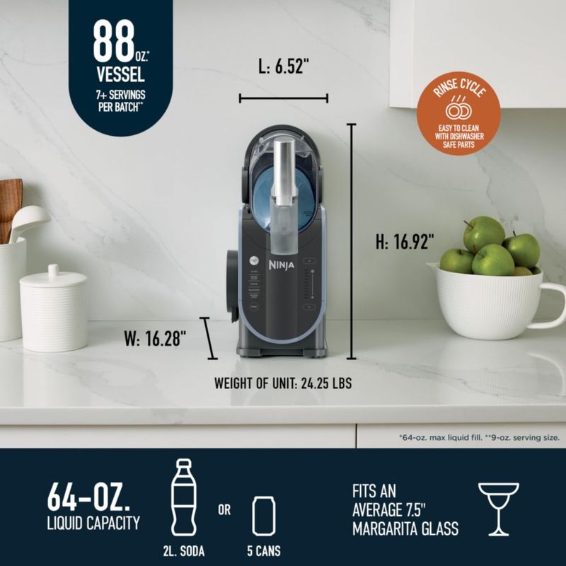 Máquina de bebidas y granizados Ninja FS301 Professional Maker