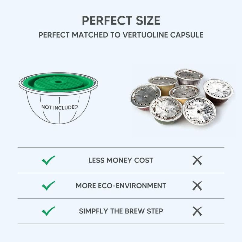 Tapa reutilizable de silicona para cápsulas de café BENFUCHEN – Pack de 4